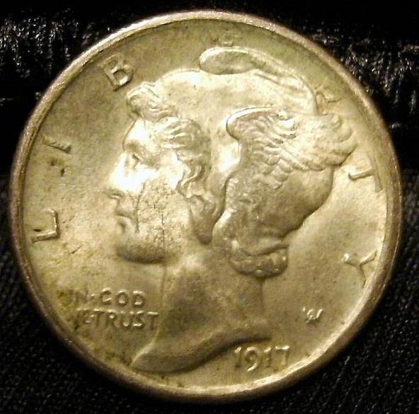 1917-Mercury-Dime