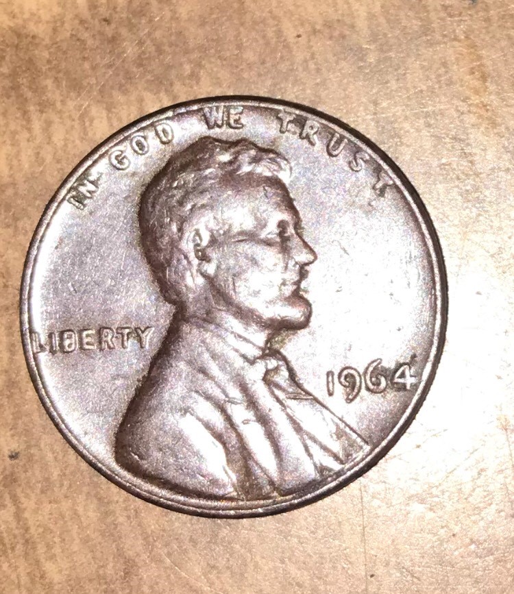 1964-No-Mint-Mark-Odd-Colored-Penny