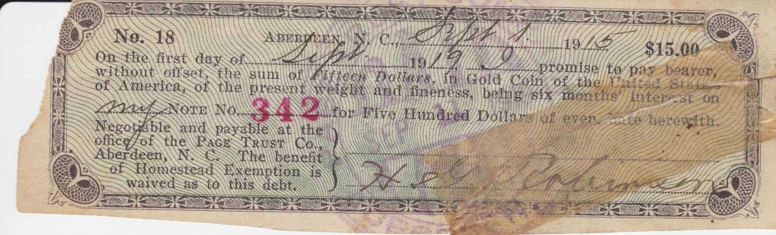 Gold-Debt-Note-From-1915