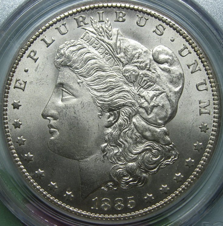 GTG-...-A-Pair-Of-PCGS-Graded-1885-CC-Morgan-Dollars