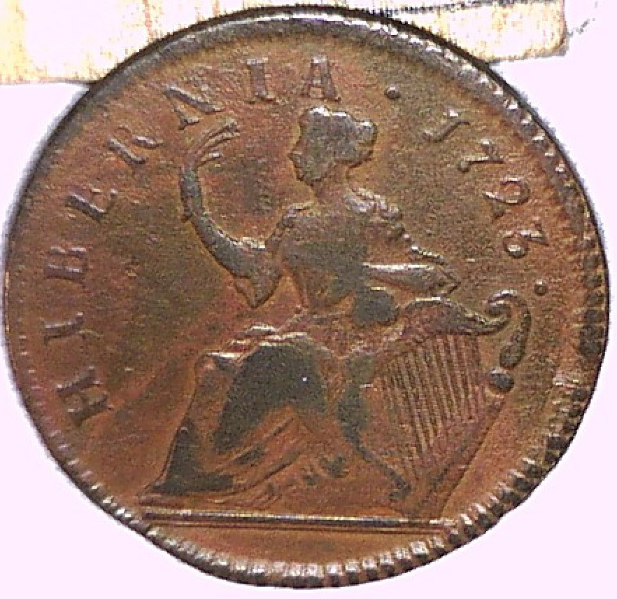 1723-Woods-Hibernia-Half-Pence,-Opinions