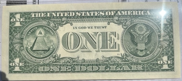 Odd-Inked-Serial-Number-In-$1-Bill---Is-It-Collectible?