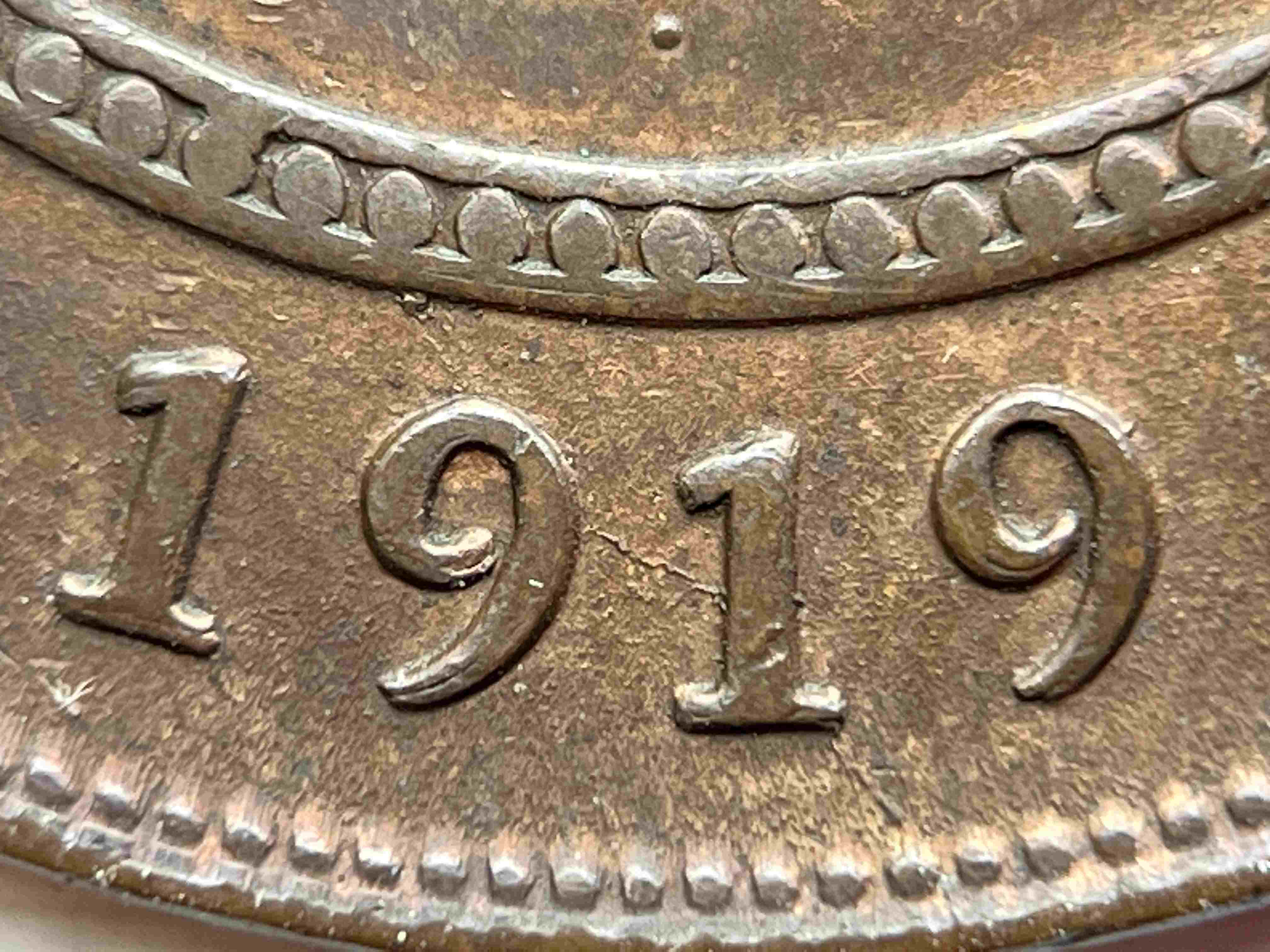 1919-Penny,-Dot-Below-Bottom-Scroll,-Doubled-Date,-Clash,-Die-Cracks