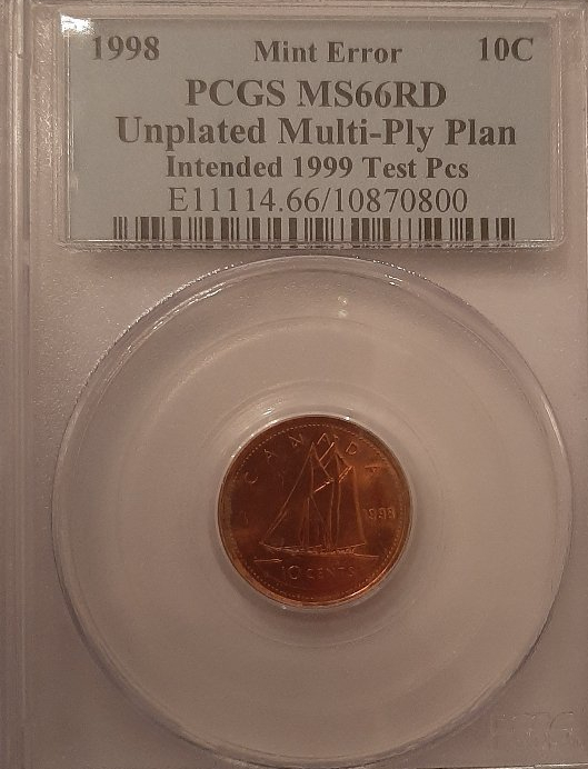 1998-10c-Struck-On-Cu-Plated-Steel-Foreign-Planchet