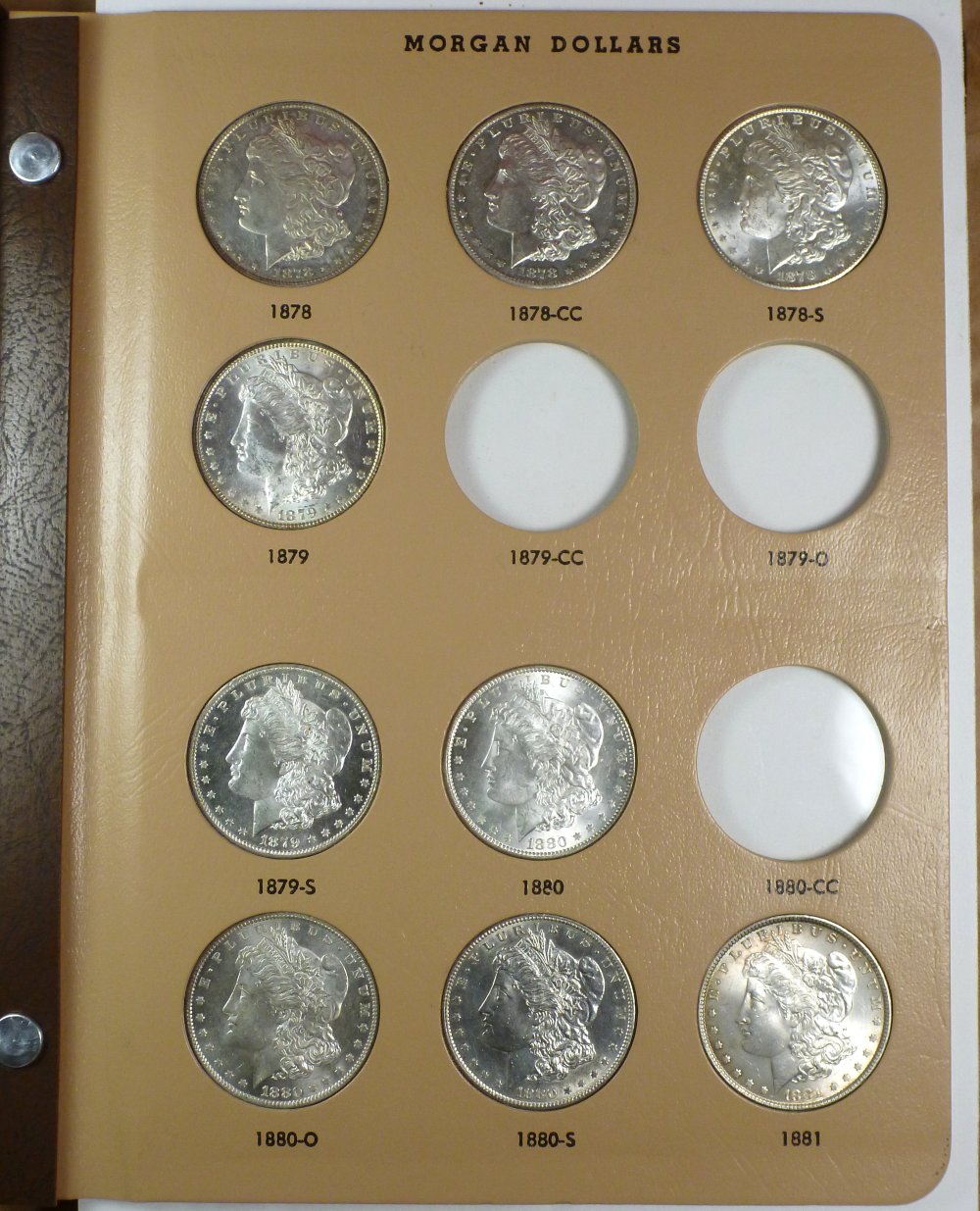My-Complete-Dansco-7178/7179-Morgan-Dollar-Date-And-Mint-Mark-Set-Goal.