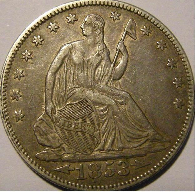 New-Addition.-Crusty-1853-Arrows-And-Rays-Half-Dollar