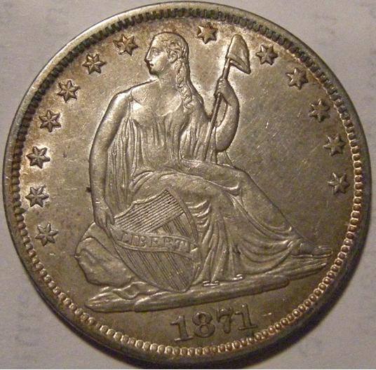 1871-Seated-Half-Dollar-To-Grade!