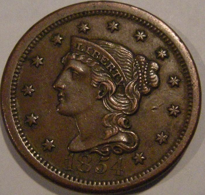 1854-Large-Cent-Type-To-Grade
