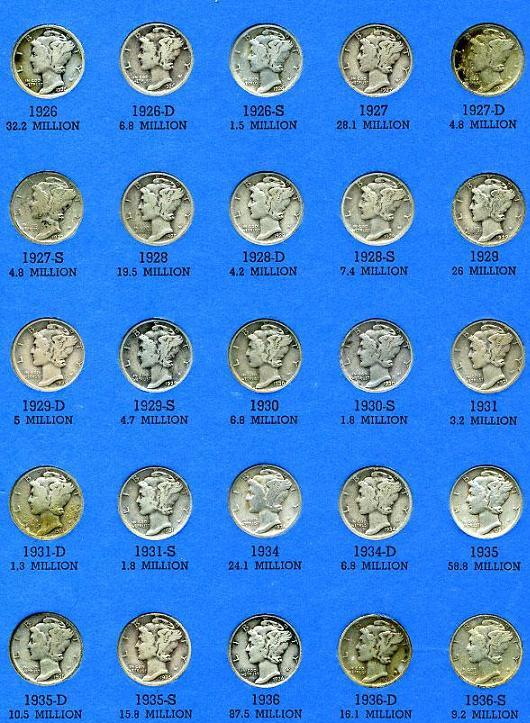Mercury-Dime-Collection