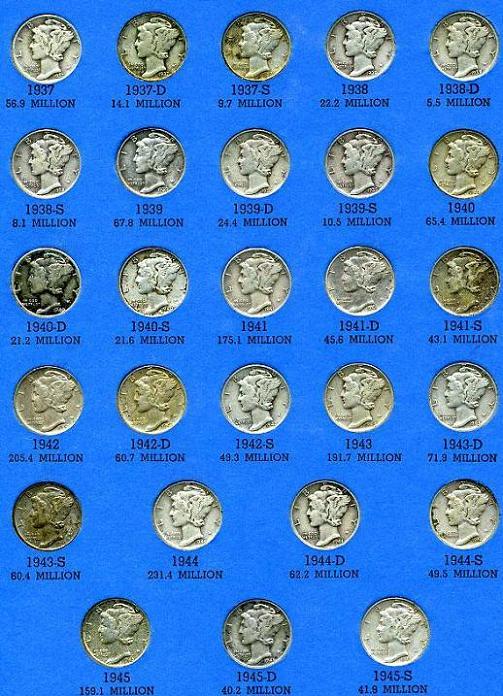 Mercury-Dime-Collection