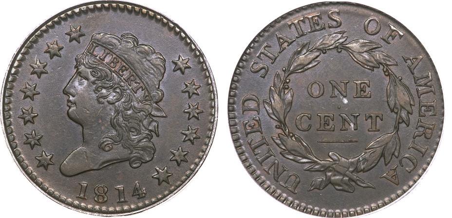 Classic-Head-Large-Cent-New-For-Type-Set!