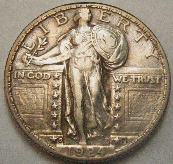 1924-S-Standing-Liberty-Quarter-In-Hand!