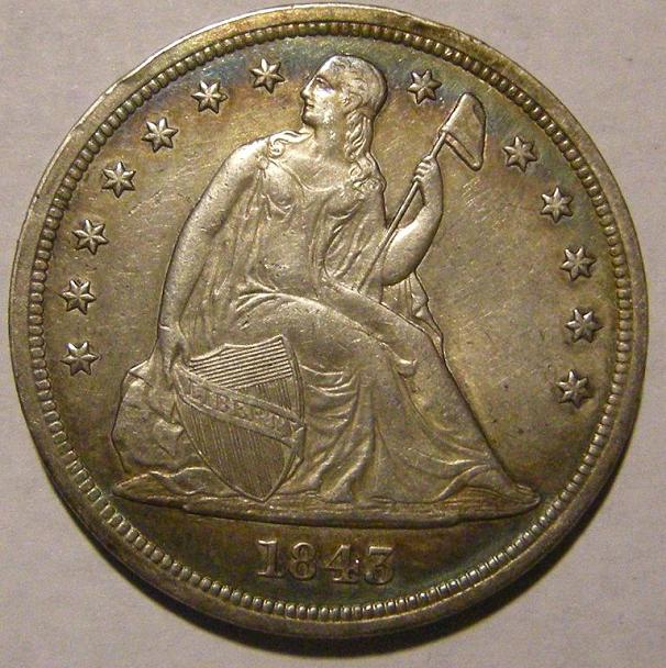 1843-Seated-Dollar-New-Purchase!
