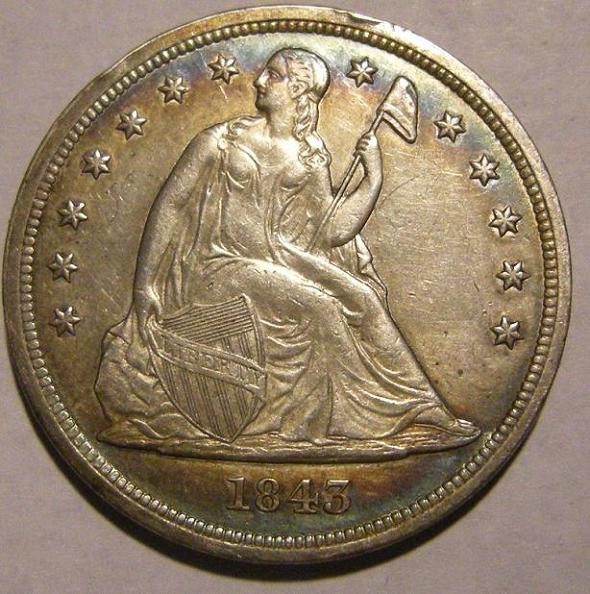 1843-Seated-Dollar-New-Purchase!