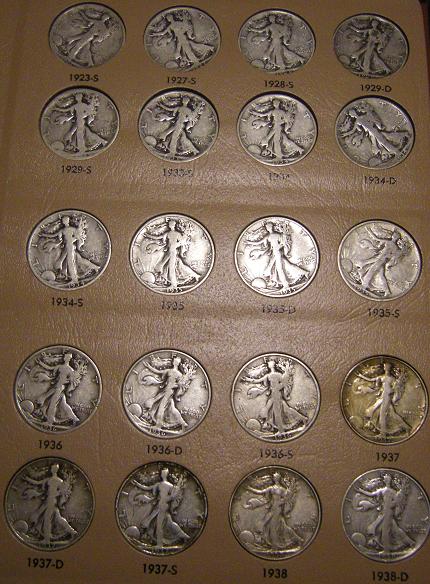 Completed-Walking-Liberty-Half-Set-W-Keys-To-Grade