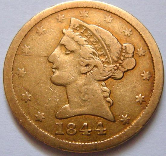 1844-O-Half-Eagle