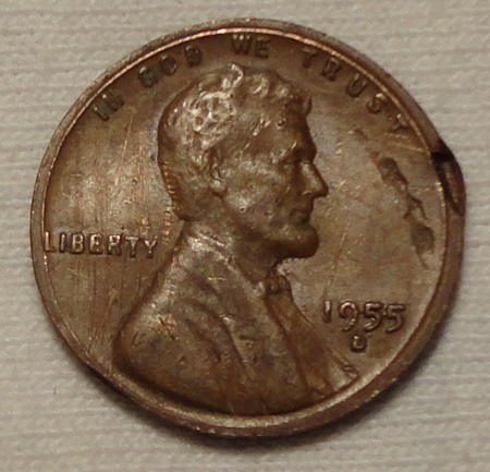 1955-D-Cent--Rim-And-Lamination