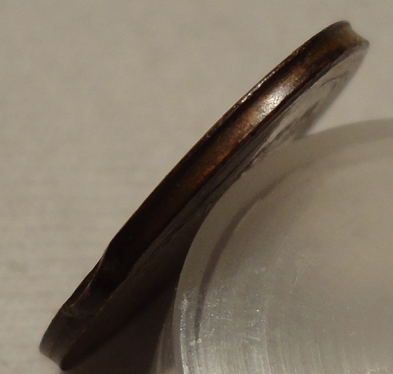 1955-D-Cent--Rim-And-Lamination