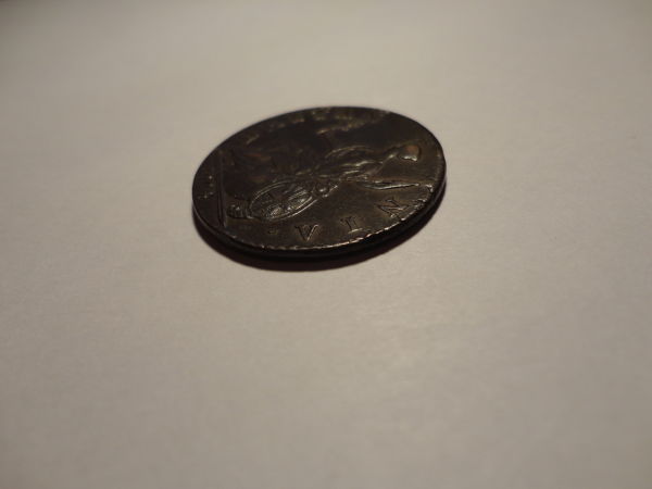 Counterfeit-1774-British-1/2-Penny?