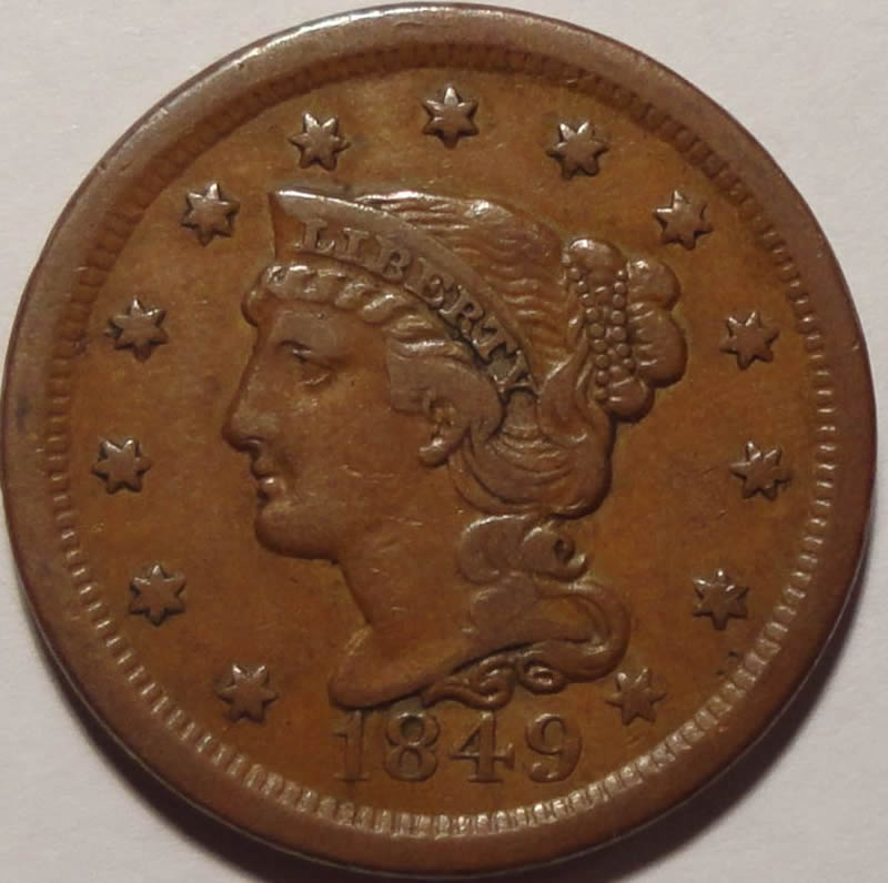 1849-Large-Cent-With-Odd-Reverse