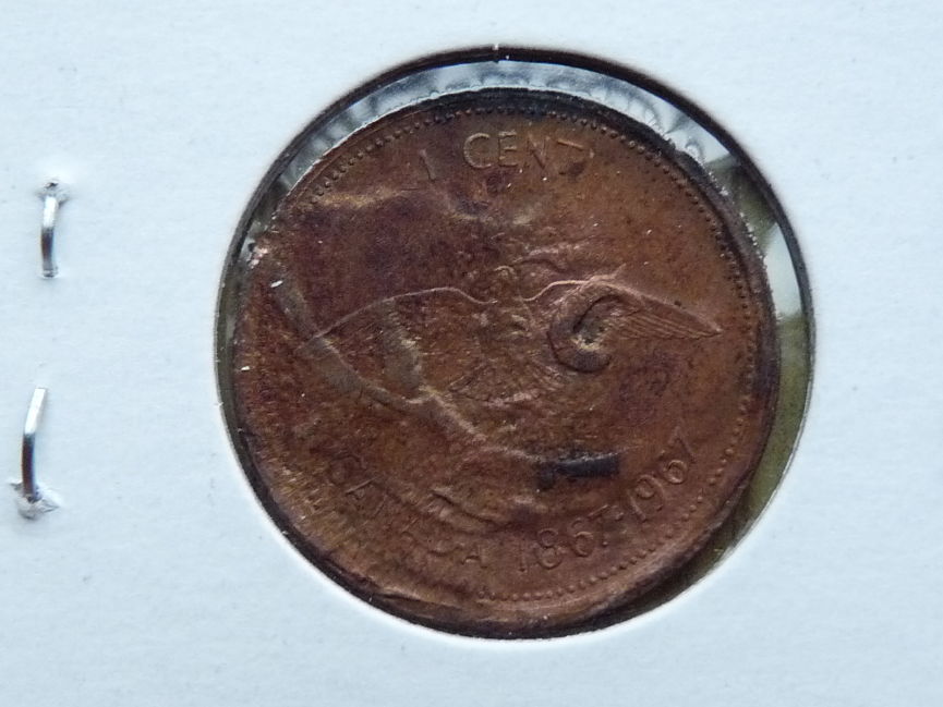 1967-Cent---Brockage?