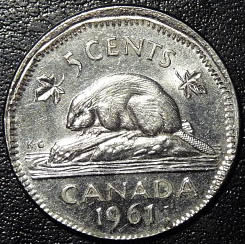 1961-Nickel---Offstruck-Out-Of-Collar?