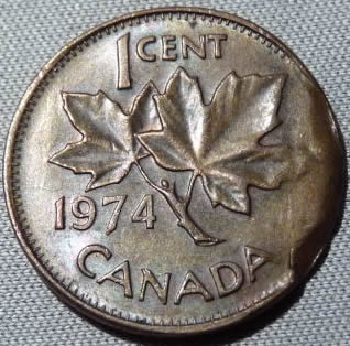 1974-Cent-Planchet-Flaw?