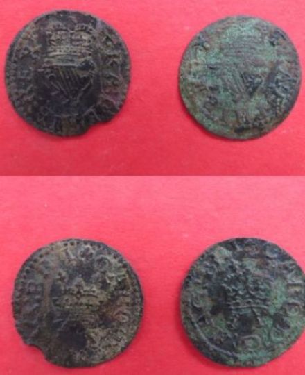 2-Irish-Coins-From-The-Early-1600s
