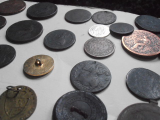 Old-Early-Milled-Coins-,-Medals?tokens?silver?