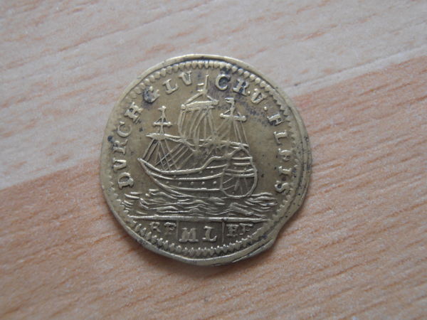 Gold-Coloured-Forgery-Coin?...spanish-Colonial?