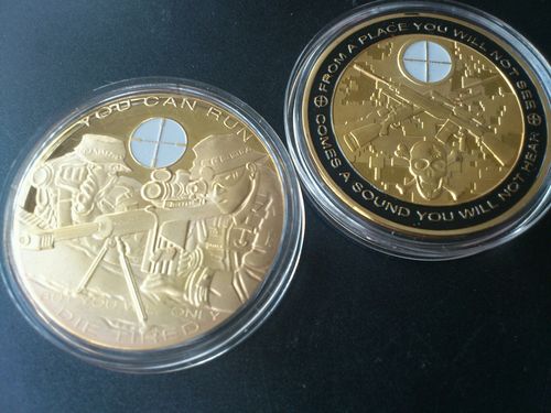 Sniper-Medallion-Gold-Plated--Super-Detailed!