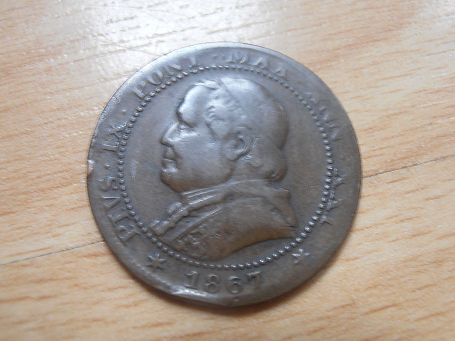 1867-1-Soldo-,-Pope?