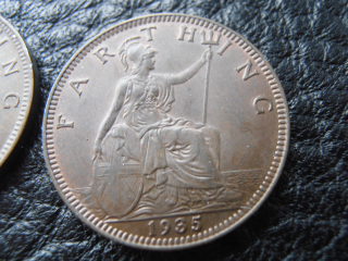 Geroge-V-Farthings-.-VG-Cond