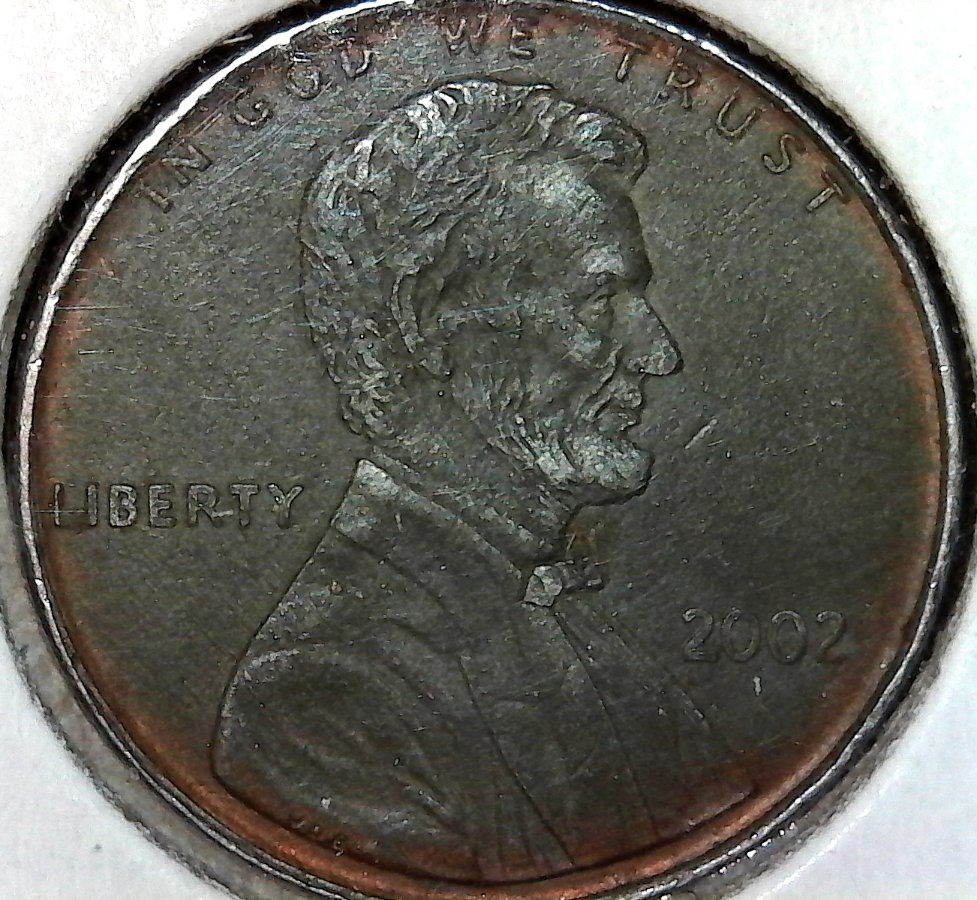 2002-Lincoln-Cent,-Bad-Plating?