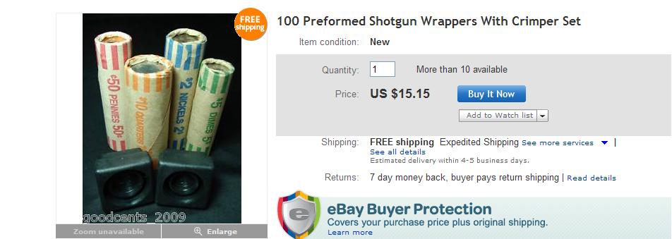 Shotgun-Rolls-Of-Dimes/Wheats