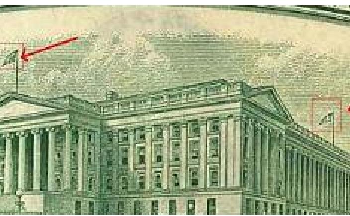 1950-Ten-Dollar-Note-With-Upside-Down-Flag