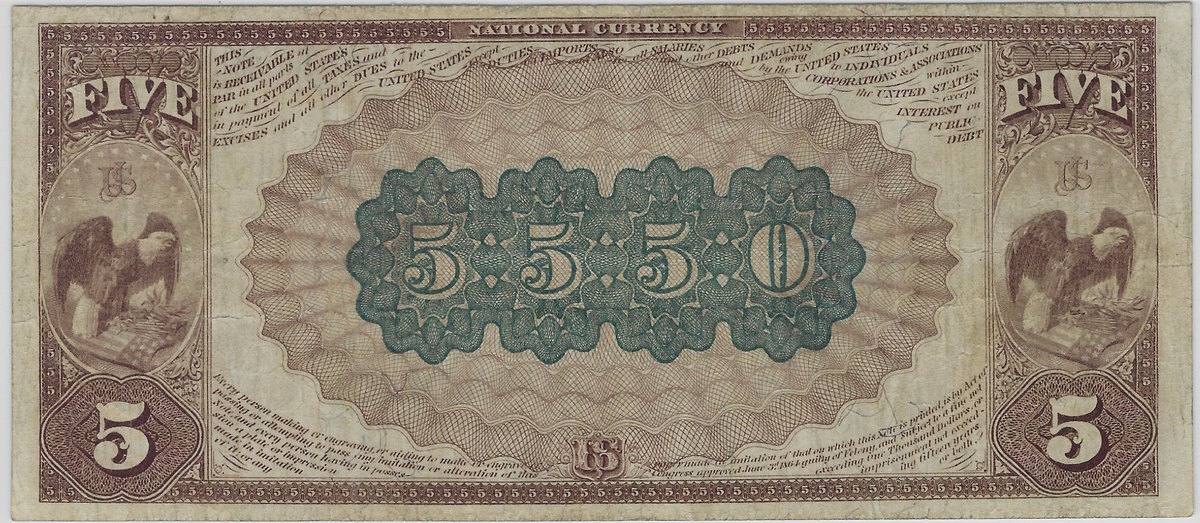 Series-1882-Charter-5550-Territory-Of-Hawaii---$5-Brown-Back
