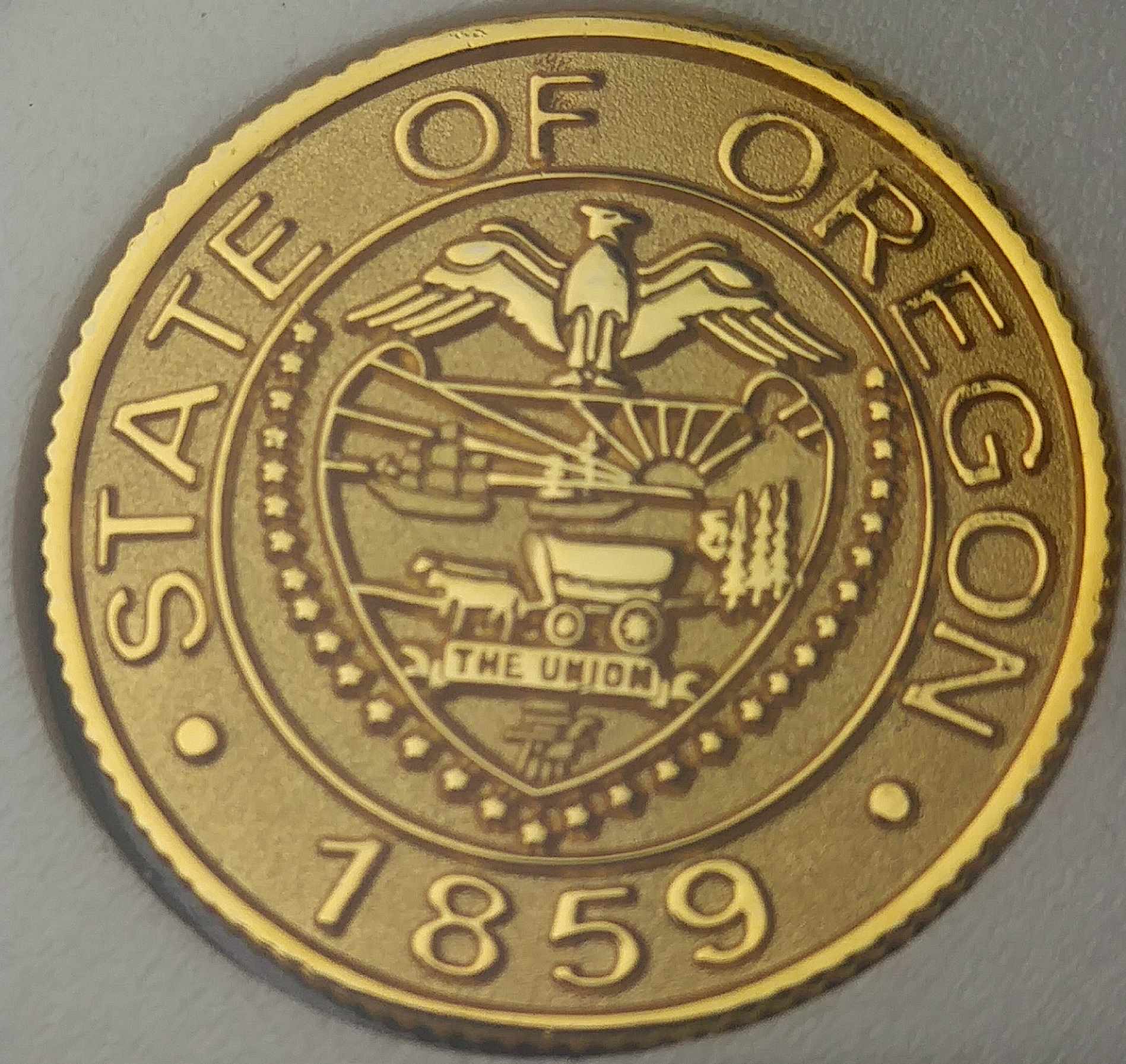 New-Looking-Seal-Of-Oregon-Double-Sided-Coin