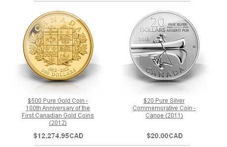 New-Coins-Announced-By-The-RCM-As-Of-09/27/2011
