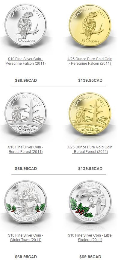 New-Coins-Announced-Today-By-The-RCM-10/19/2011