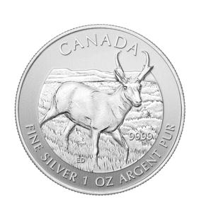 Pronghorn-Antelop---Coin-#-5-In-The-Wildlife-Bullion-Series