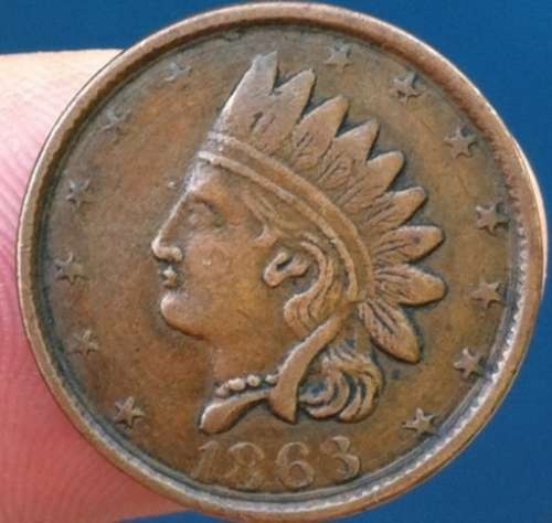 1863-Civil-War-Token.--Grade,-Rarity?