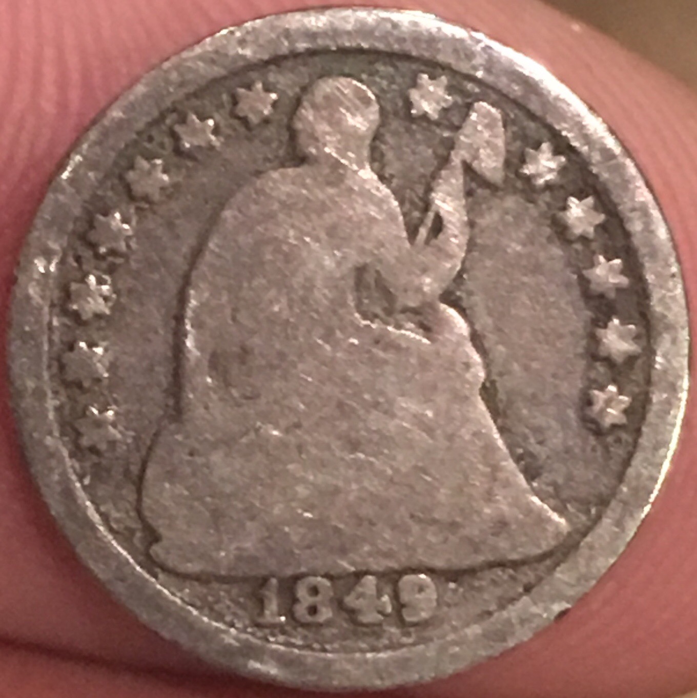 Ugly-1849/6-Half-Dime.--How-Rare-Is-It?
