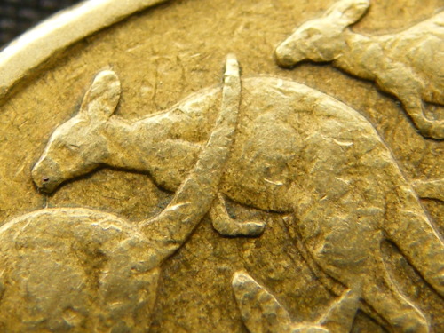 1985-$1--Licking-2nd-Roo-&-1984-Die-Crack-Filled-