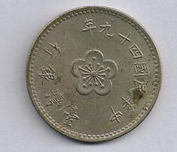 Foreign-Coin-Help-|-Taiwan-1-Dollar-1960