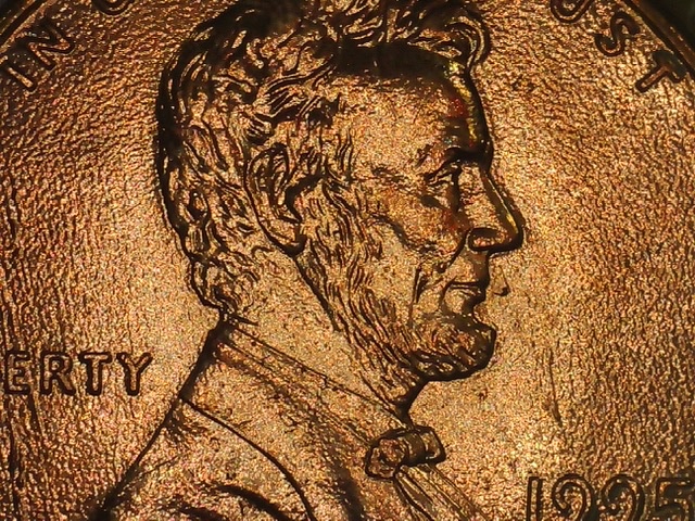 Uncirculated-1995-Lincoln-Penny---Texture-/-Drip?