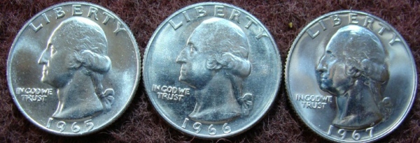 1965,-1966,-1967-Quarters-For-Grading
