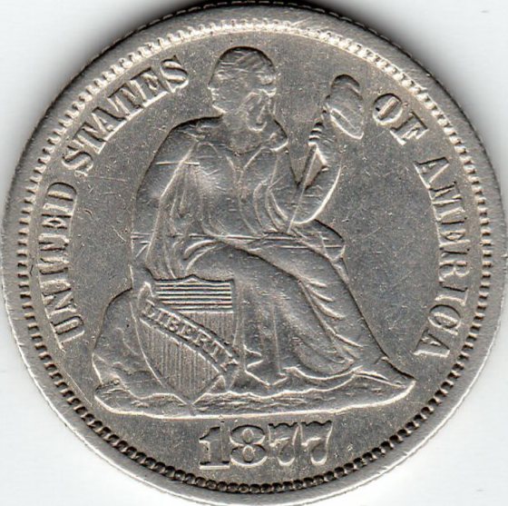1877-Dime-For-Grading