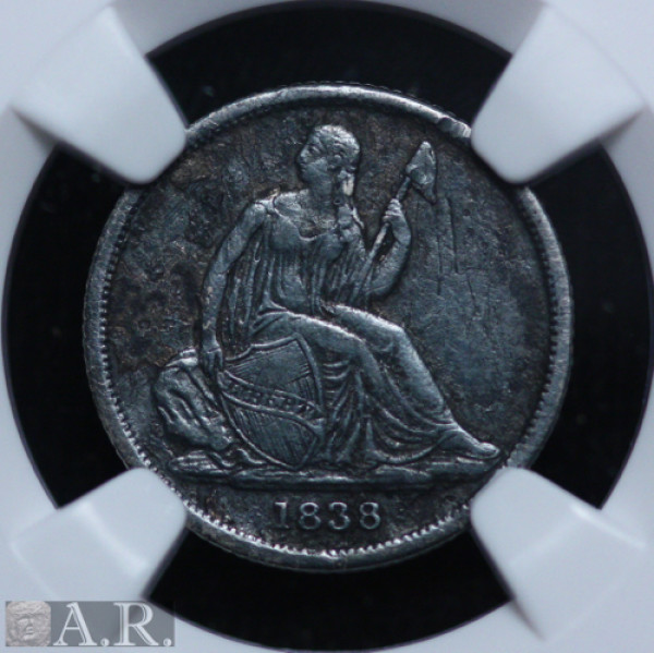 1838-O-Dime-For-Grading