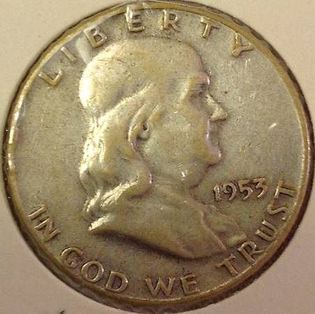 1953-Franklin-Half-Dollar-For-Grading